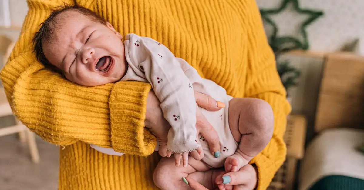 Baby huilen direct na voeding