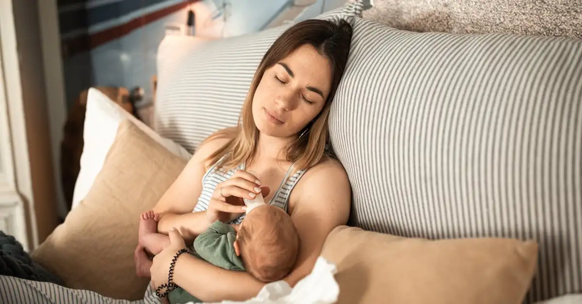 Baby huilt na voeding en wil niet slapen